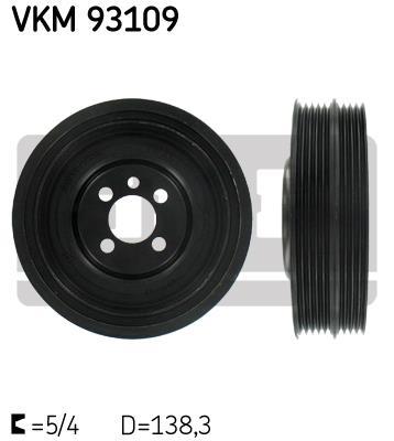 Poulie damper (Poulie de vilebrequin) SKF VKM 93109